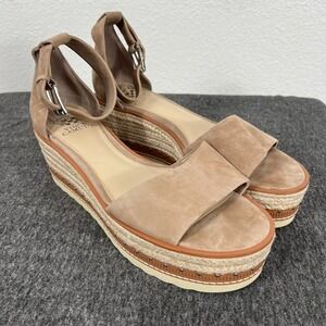 Vince Camuto Meestana Espadrille Wedge Sandals Ankle Strap Women's 11 M
